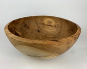 Large Handmade Hickory Bowl