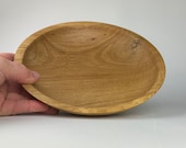 Medium Oak Bowl with Butterfly Patches