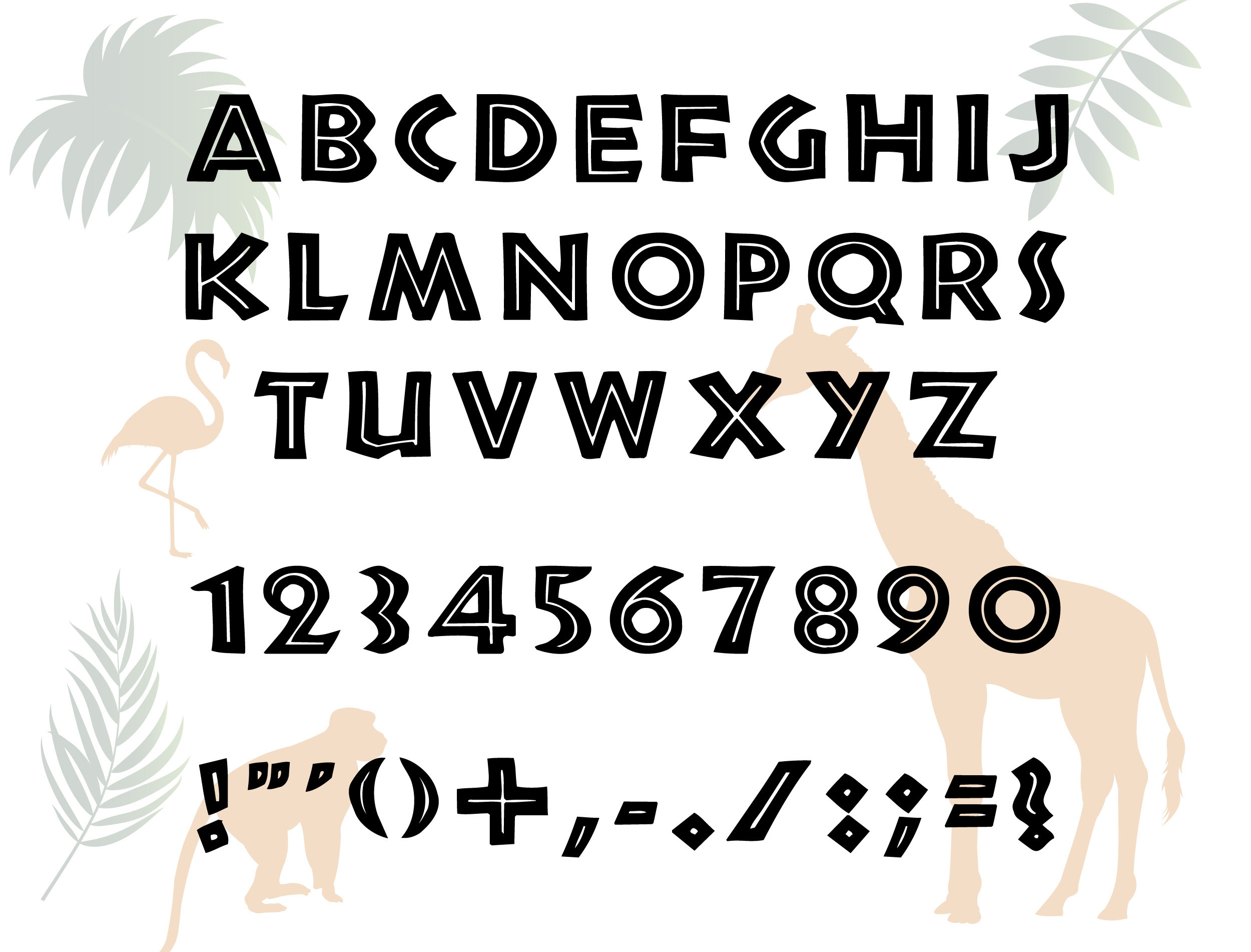 Safari Font Cricut
