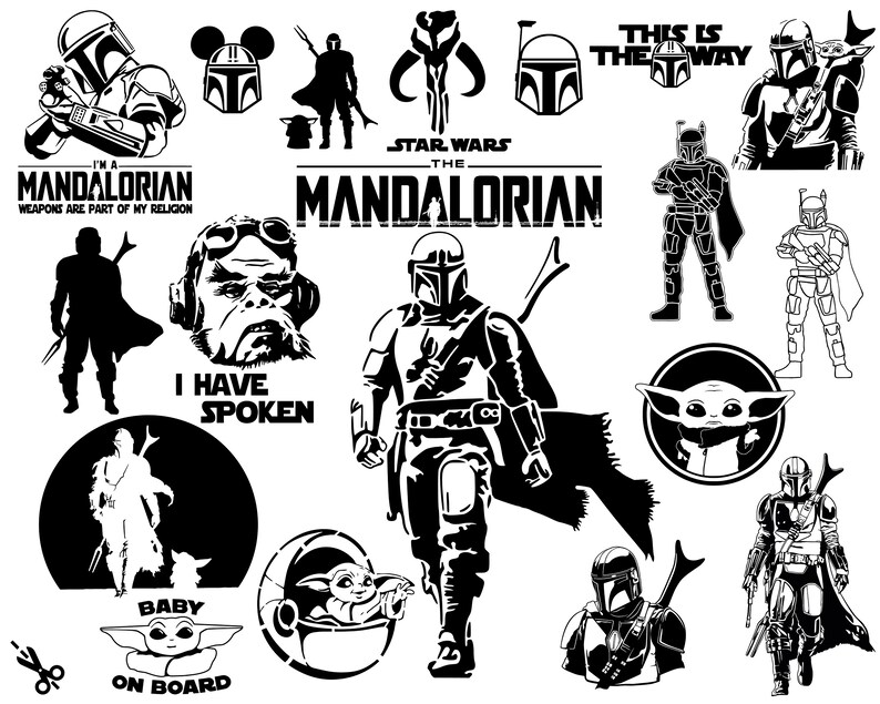 Download The Mandalorian SVG Bundle Digital Cut File Boba Fett And ...