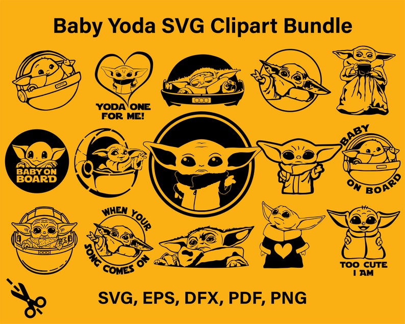 Download Baby Yoda SVG Bundle Best Svg for you Baby Yoda clipart | Etsy
