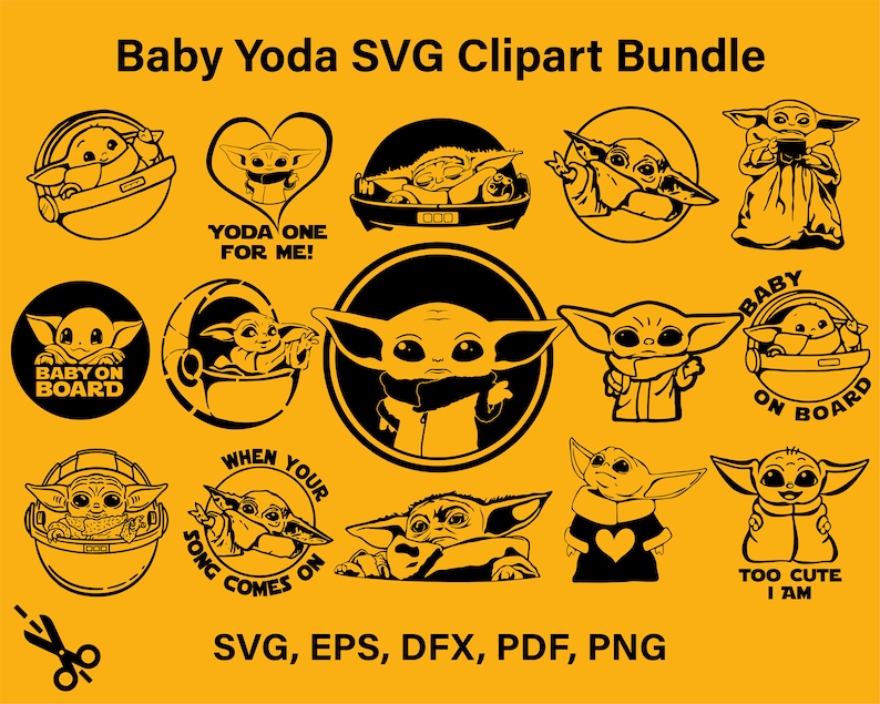 Download Baby Yoda SVG Bundle Best Svg for you Baby Yoda clipart | Etsy