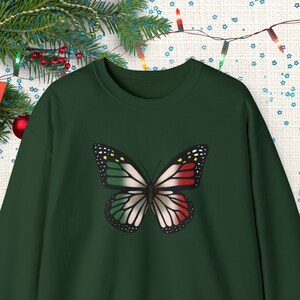 Butterfly Mexican Sweatshirt, Latina Sweatshirt, Gift for Latina, Mexico Crewneck, Mexico Gift, Mexican Shirt, Travel Sweatshirt, Crewneck