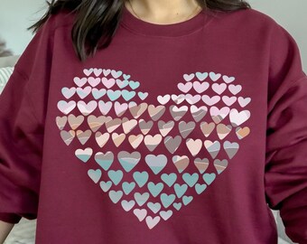 Sudadera Mountain Heart, Sudadera de aventura, Suéter de camping, Amante de la naturaleza, Sudadera de excursionista, Regalo de camping, Regalo de San Valentín, Vacaciones