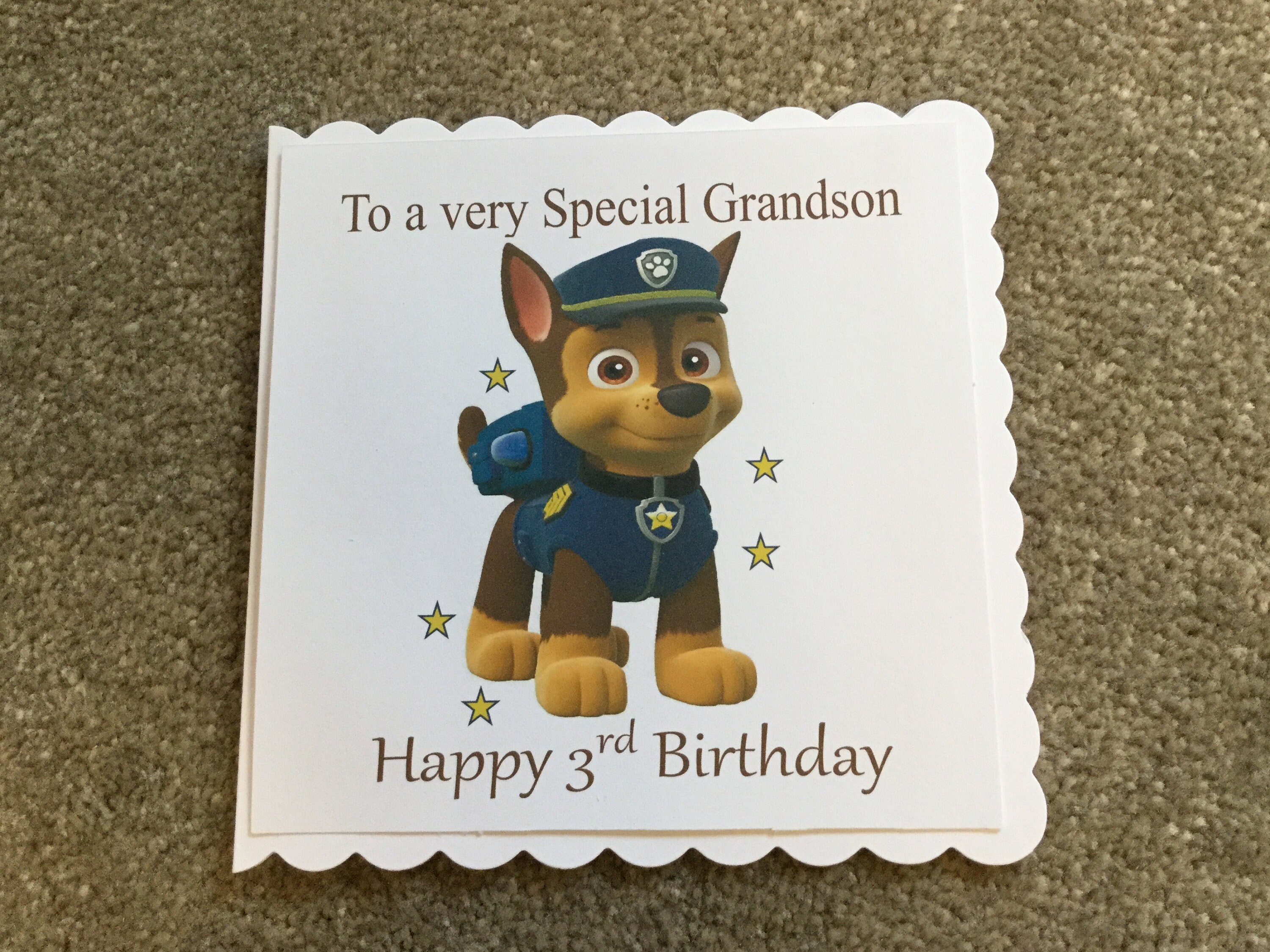Handmade Personalised Paw Patrol Birthday Card for 1/2/3/4/5 Etsy