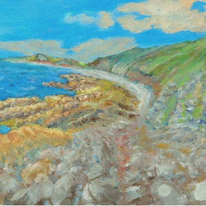 Seaside Card - Bucks Mill on the North Devon Coast (Blank, Large 21cm x 15cm)