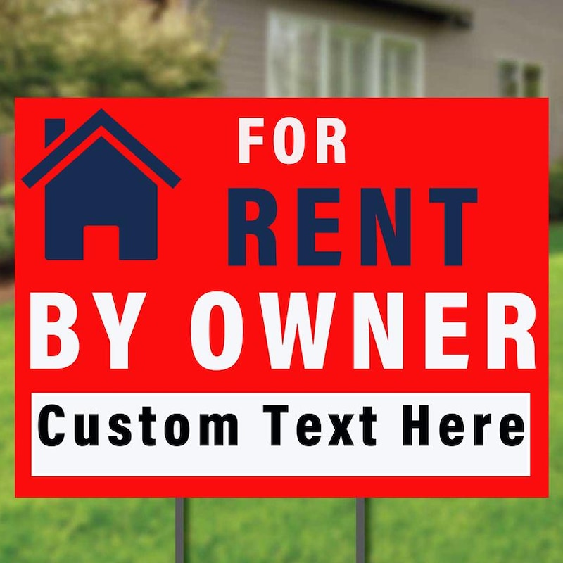 Custom For Rent Sign For Rent Sign - Etsy