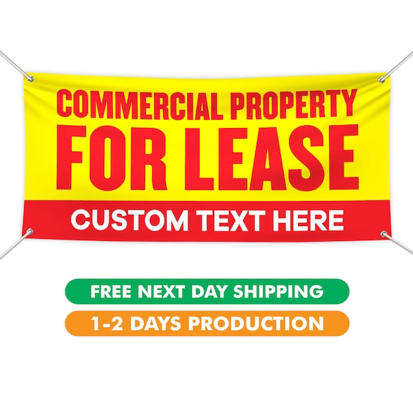 Commercial property for lease banner etsy