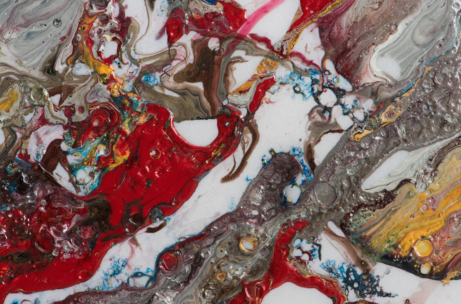 Pintura de mármol impresión de lienzo fluido decoración de Etsy