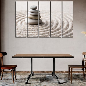 Zen Wall Decor Stones Canvas Print Meditation Wall Art | Etsy