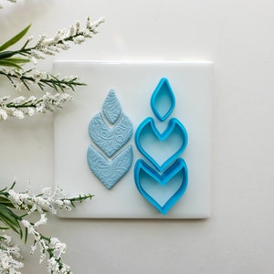 Leaf Trio Set | Floral Clay Cutter Set