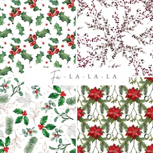 Fa-la-la-la Christmas Bundle | Holiday | Polymer Clay Transfer Sheet