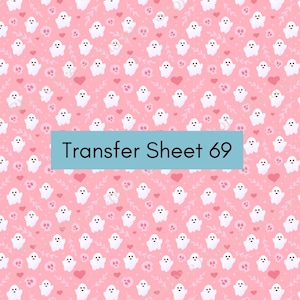Overboeking 69 | Pretty n' Pink Ghosts | Halloween | Overdrachtvel polymeerklei herfst