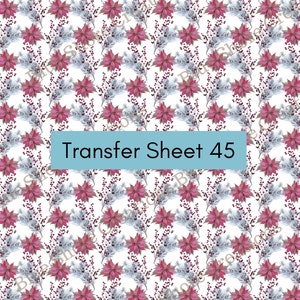 Transfer 45 | Christmas Bouquet | Polymer Clay Transfer Sheet