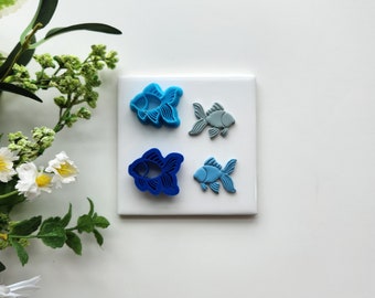 Rainbow Fish Set | Beach Polymer Clay Cutter