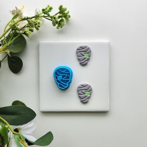 Mummy Skull | Fall Polymer Clay Cutter
