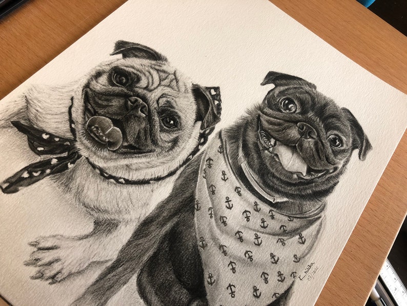 dog portrait pet lover gift pet remembrance custom pet portrait cat portrait custom pet gift pet memorial Personalized pet sketch