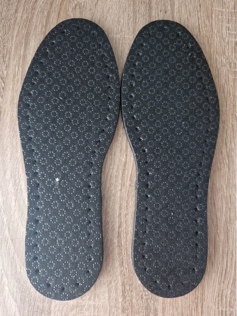 indoor sole with hole,UK 4-5, EU 37-38 ready to crochet/Knit, anti slippery, for indoor slippers or shoes, DIY slippers, image 2