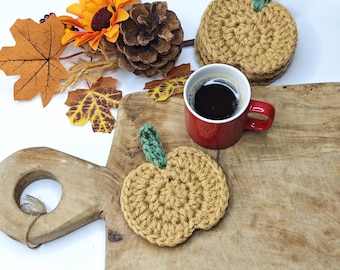Crochet Pumpkin Coaster Pattern: Beginner-Friendly Fall Decor (PDF Download)