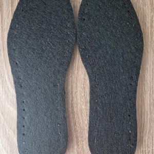 indoor sole with hole,UK 4-5, EU 37-38 ready to crochet/Knit, anti slippery, for indoor slippers or shoes, DIY slippers, image 3