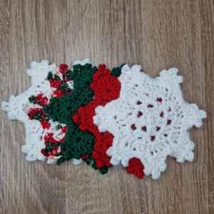 Crochet Snowflake Coaster Pattern: Beginner DIY (PDF Pattern)