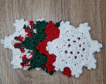 Crochet Snowflake Coaster Pattern: Beginner DIY (PDF Pattern)