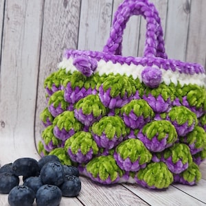 Häkeltasche, Fruchtige Tasche, Himbeere Tasche, Erdbeere Tasche, Häkeltasche, Tasche für kleine Mädchen, lustige Tasche, Handtasche, handgemachte Tasche.