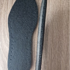 indoor sole with hole,UK 4-5, EU 37-38 ready to crochet/Knit, anti slippery, for indoor slippers or shoes, DIY slippers, image 1