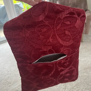 Peg bag with hanger | 100% cotton | Handmade in Uk | Washable | Laundry | Wash Days | Laundry | Spring cleaning Handmade in UK|Fully lined Burgundy