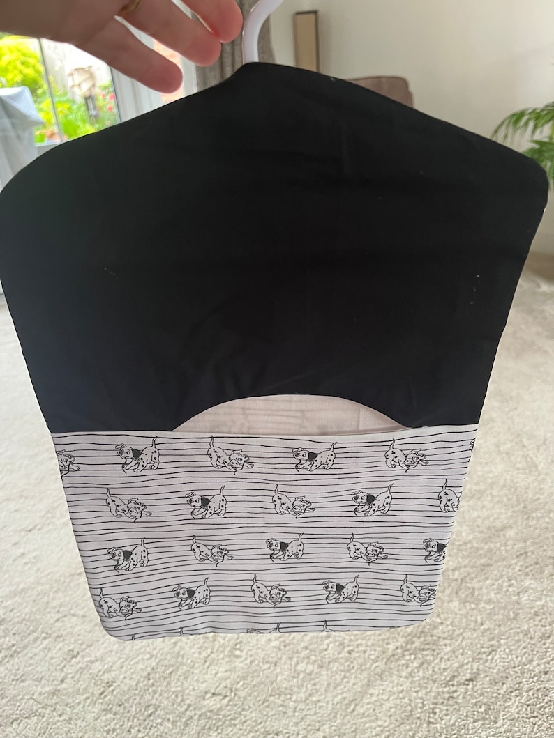 Peg bag with hanger | 100% cotton | Handmade in Uk | Washable | Laundry | Wash Days | Laundry | Spring cleaning Handmade in UK|Fully lined dalmations