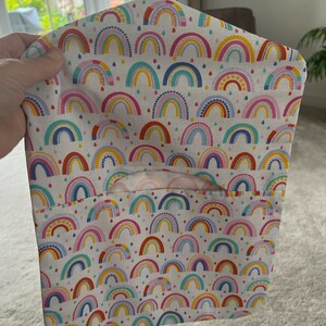 Peg bag with hanger | 100% cotton | Handmade in Uk | Washable | Laundry | Wash Days | Laundry | Spring cleaning Handmade in UK|Fully lined Rainbows