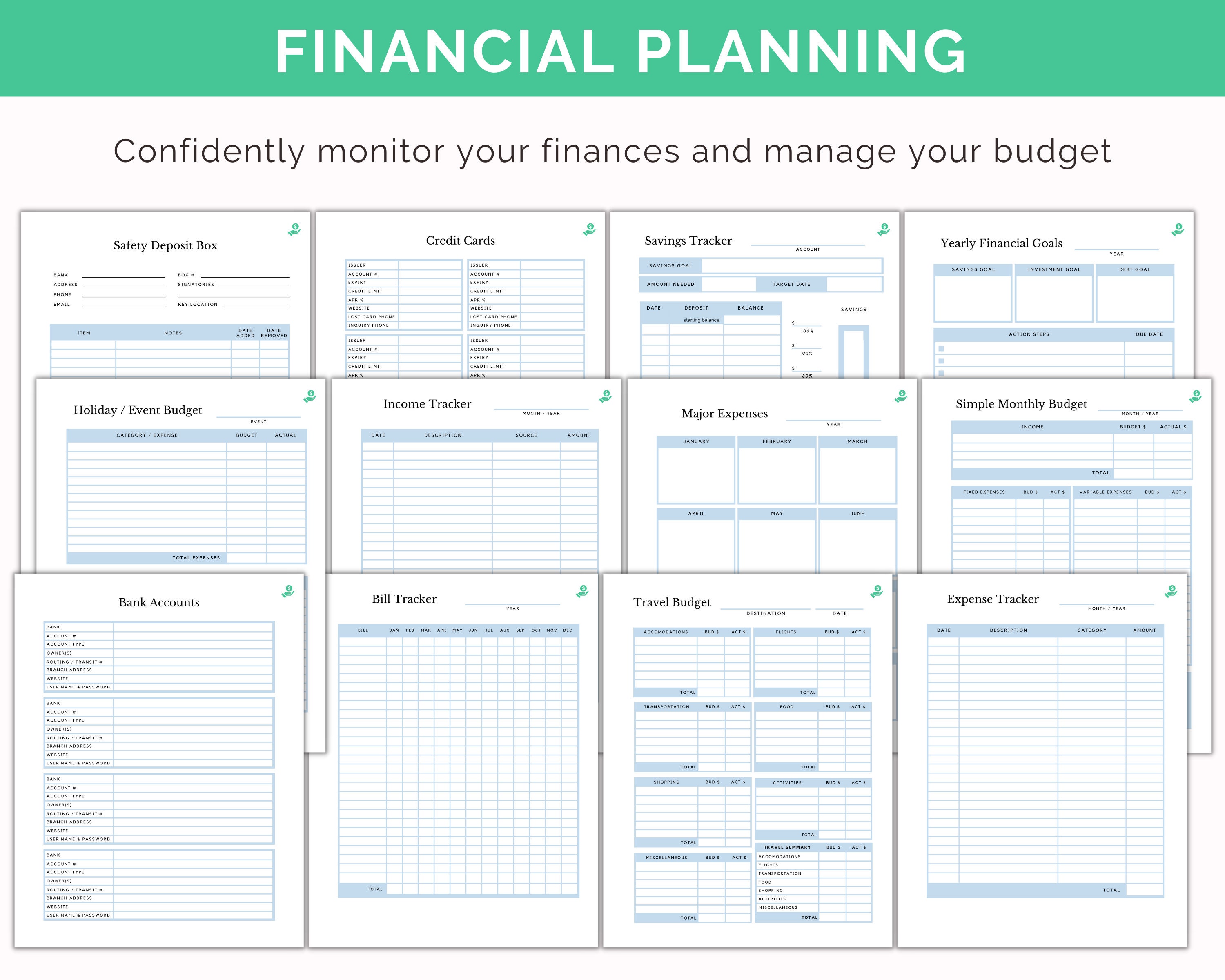 Ultimate Home Management Binder – Printable Household Planner (PDF) - Etsy
