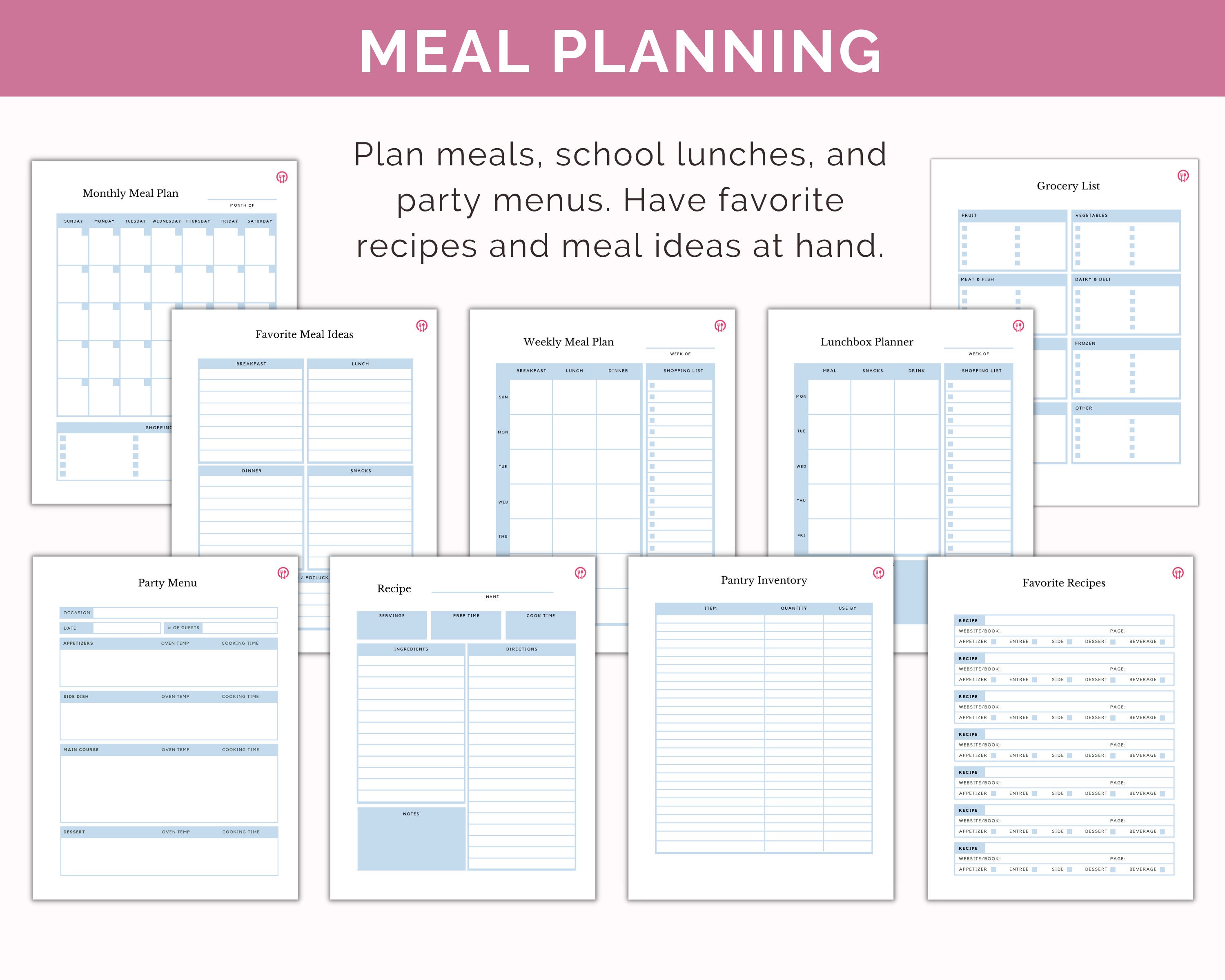 Ultimate Home Management Binder – Printable Household Planner (PDF) - Etsy