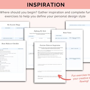 Room Makeover Planner: Interior Design Workbook (digital Download) - Etsy