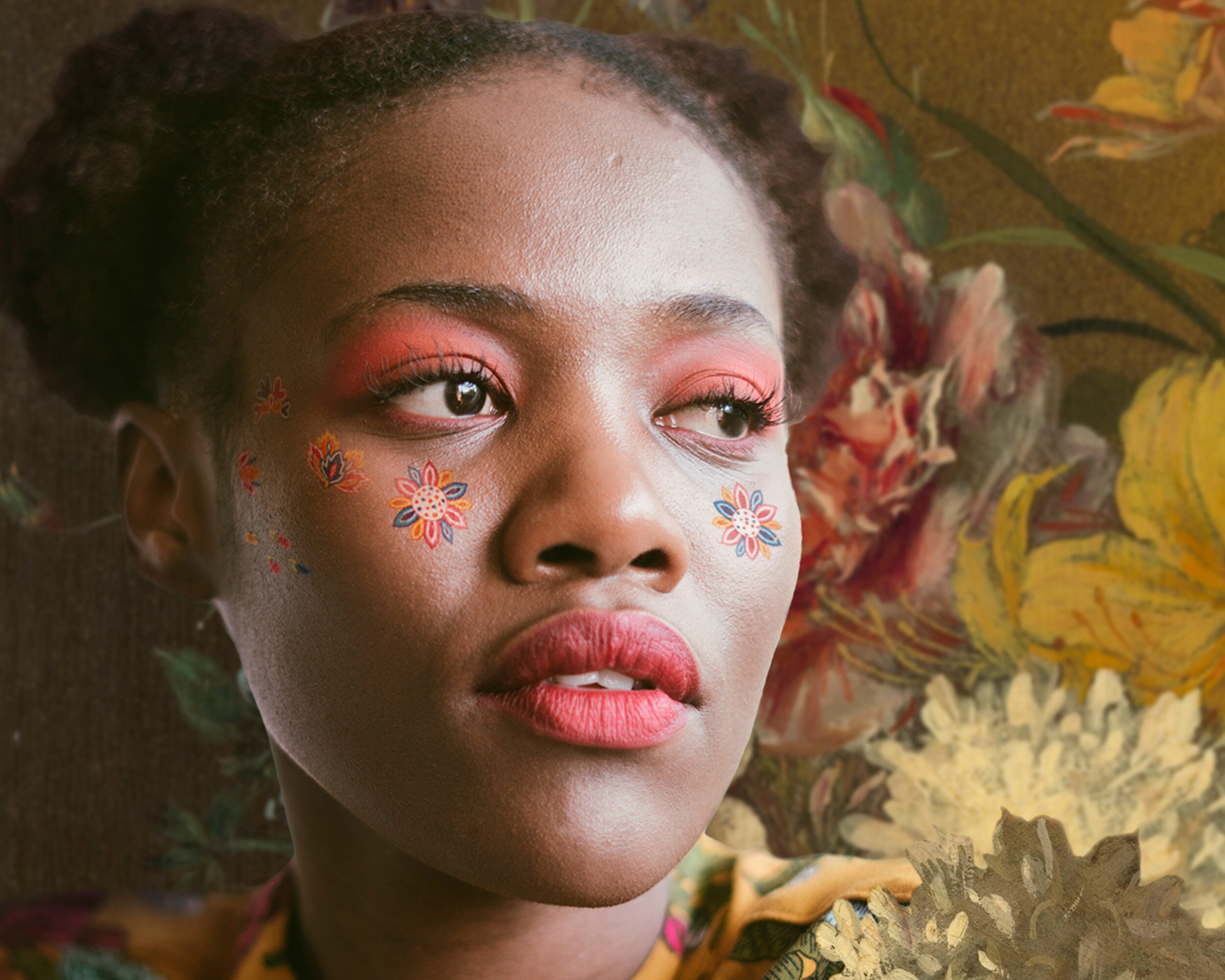 Little Flowers Temporary Tattoo Artsy Small Flowers Elegant Etsy