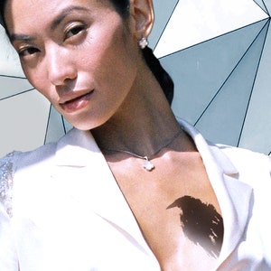 Black Crow Temporary Tattoo: One-Week Dark Raven Fake Tattoo, Gothic Bird Tattoo Design