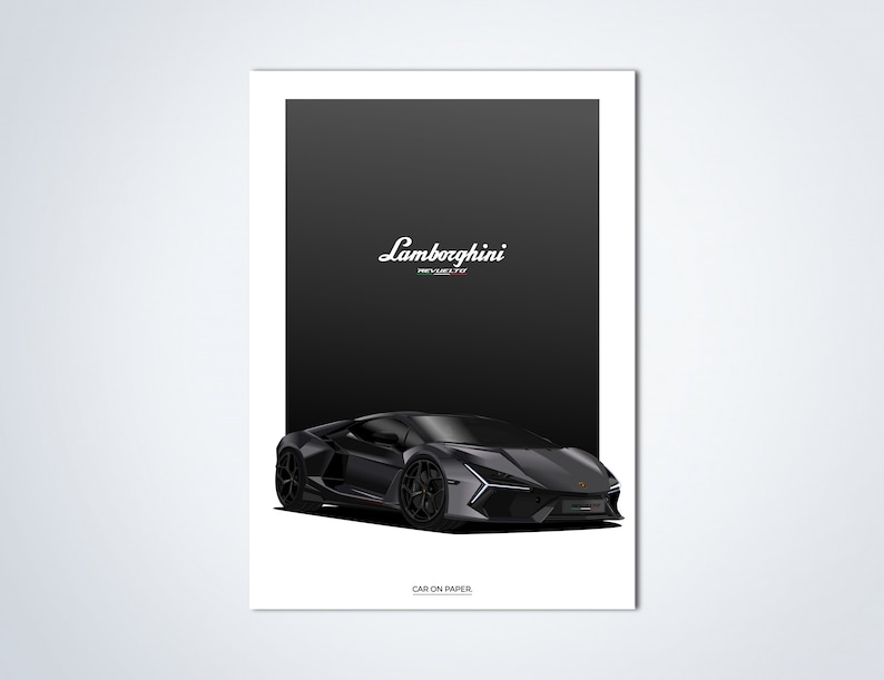 Creative Gift DIY Hand Tear Gradient Post It Note Decoration Lamborghini Car Paper Carving Model 3D Notepad