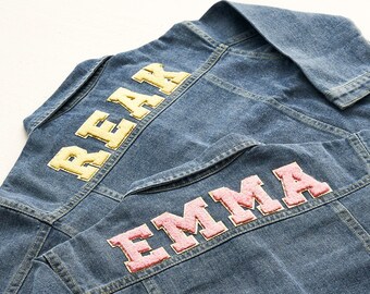 Personalized Denim Jacket,Kid's Denim Jacket,Girls Denim Jacket,Custom Toddler Denim Jacket, Birthday Party Gift,Name Jean Jacket,Girls Gift