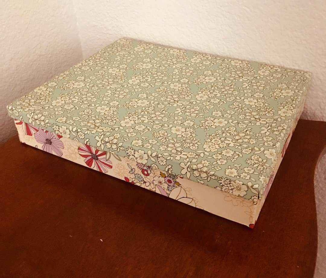 Cardbox Flowers Design With Lid Etsy