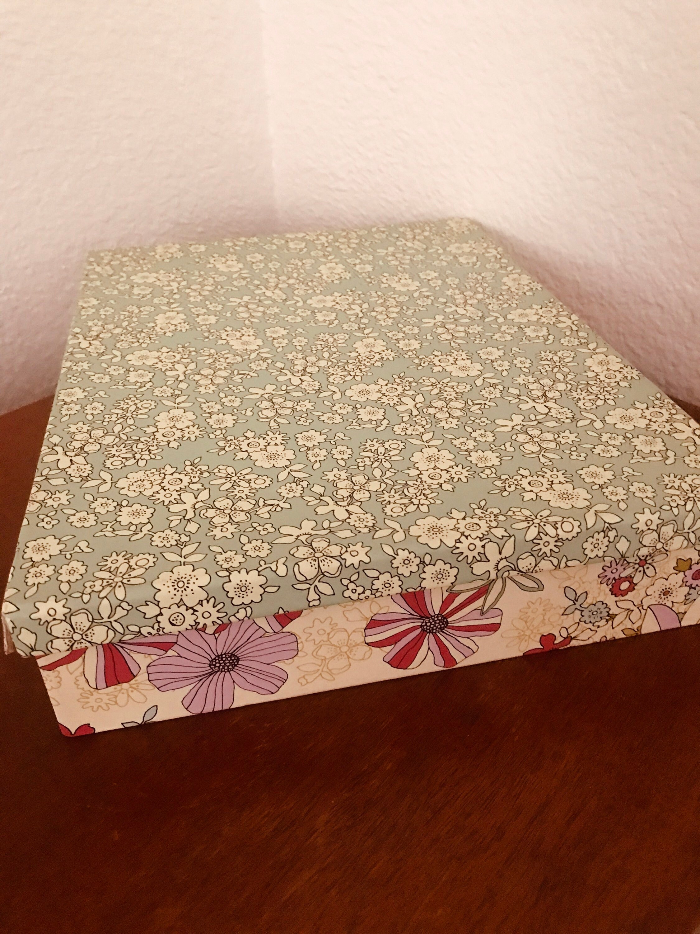Cardbox Flowers Design With Lid Etsy