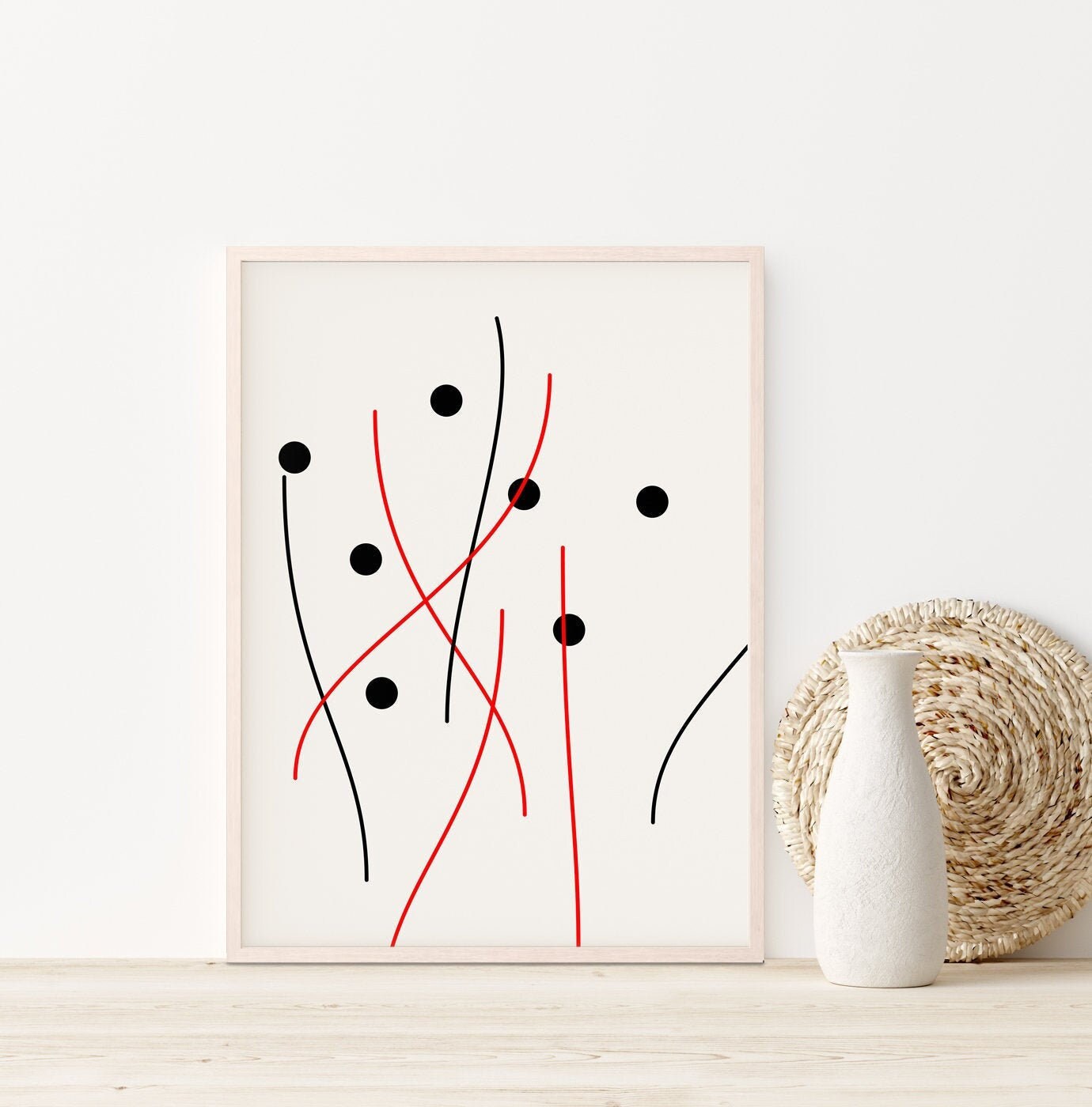 Abstract line art wall print gallery wall print modern art Etsy