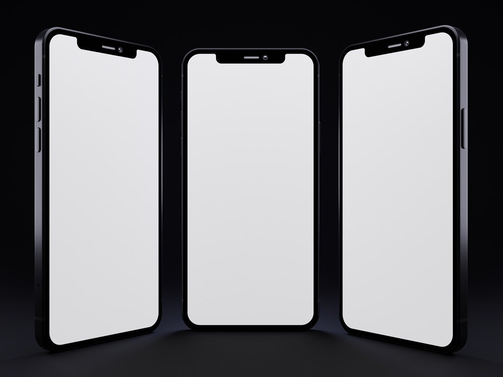 6-in-1 iPhone 12 Blank Screen Images High Resolution | Etsy