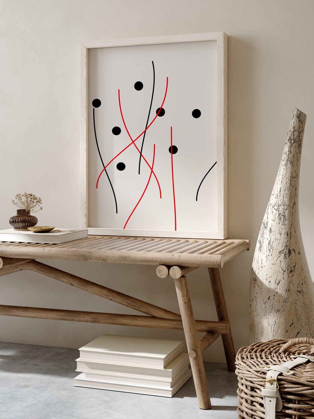 Abstract line art wall print gallery wall print modern art Etsy