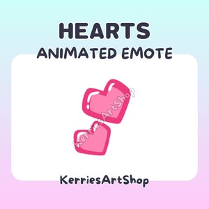 Animated Heart Emote | Heart Emote | Love Emote | Cute Static and Animated Heart Emote | Pink Heart Emote | Girly Emote