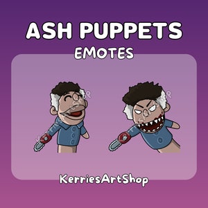 Asche Emotes | Esche Williams | DBD Emotes | Tot bei Tageslicht Twitch Emotes | Sub Emotes | dbd Emote Paket | Puppe Emotes | Aschgrau Slashy Emote