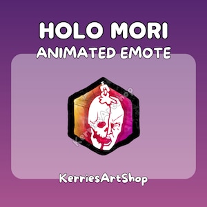 DBD Holographisch Animiertes Memento Mori Emote | Holo Ebenholz Mori Emote | Dead by Daylight Mori Glanz | Reflektierendes Angebot DBD