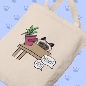 Sac fourre-tout ragdoll personnalisé pour chat | Cadeau pour les amoureux des chats | Fourre-tout perzonalisé drôle pour les propriétaires de chats | Poupée de chiffon, birmane, birmane, maman chat himalayenne