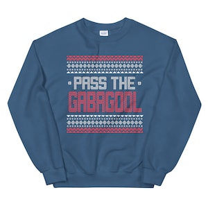 Funny Christmas Sweater, Ugly Christmas Sweater, Gabagool Christmas Sweater, Pass the Gabagool Sweater,