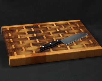 Tabla de nieve de madera Tabla de cortar grano final de iroko y arce, planche à découper, tabla de cortar, tagliere, tabla de corte