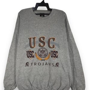 vintage 90s Trojan Usc university of southern california sweatshirt pullover crewneck size XL